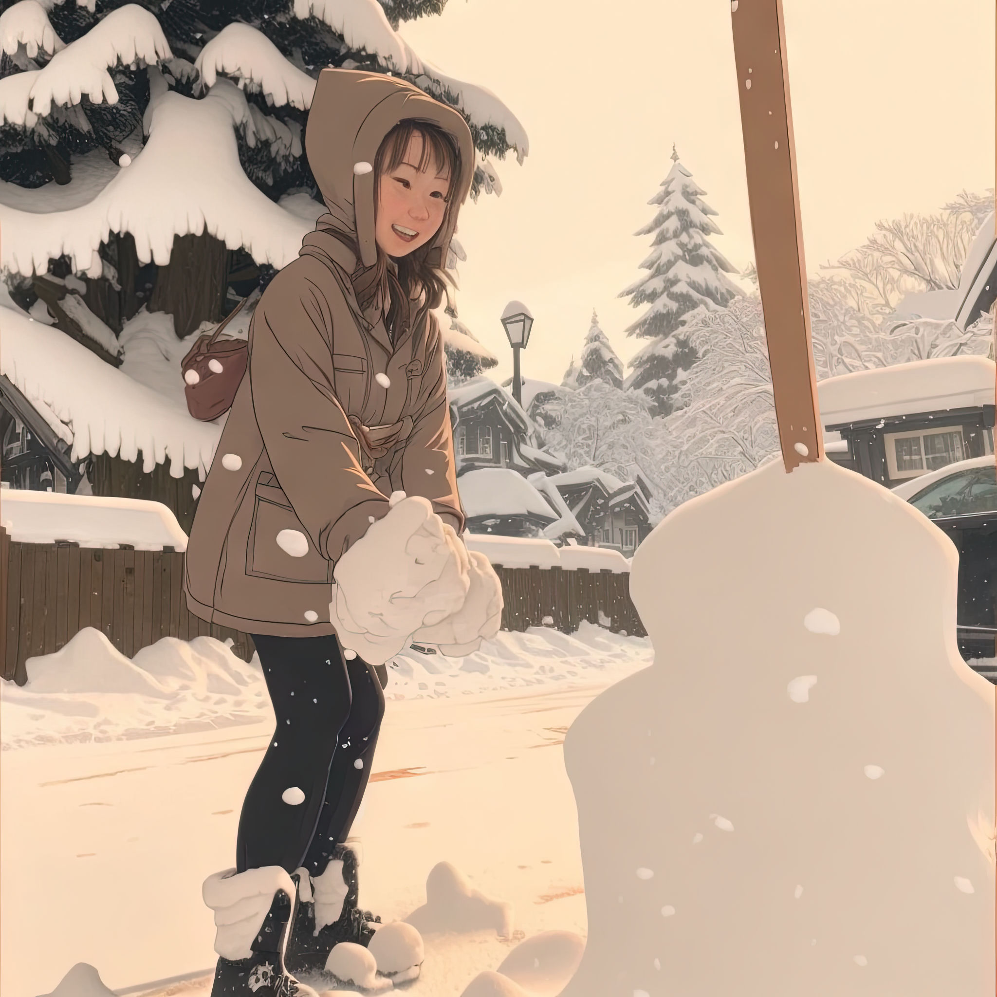 Lok Han in Snow